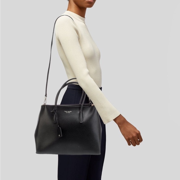 Kate Spade Black Leather Shoulder Bag - Picture 3 of 10